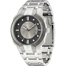 Police 13396jstu/61m Genesis Men's Stainless Steel Date Grey Tones Dial Watch