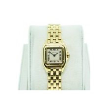 Pre-Owned Cartier Panther Small 18K yellow gold W25022B9 Ladies Watch
