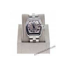 Pre-owned Cartier Roadster W62025V3 Stainless Steel Mens Watch