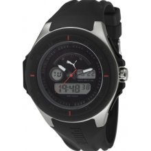 PU911021001 Puma Fuel All Black Watch