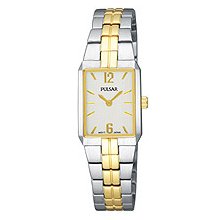 Pulsar Bracelet Collection Two-tone Brushed Silver Dial Women's watch #PTA414