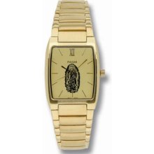 Pulsar Ladies Gold Tone Guadalupe Stainless Steel Champagne Dial Dress PRS502XBL