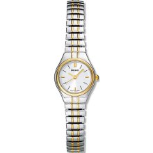 Pulsar Ladies Two Tone Stainless Steel White Dial Expansion Watch PC3194