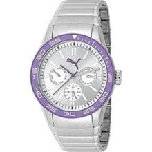 Puma Fast Track Metal Silver Women's watch