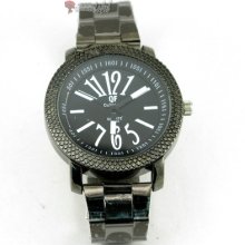 R265 Simple Luxury Men/women Classic Watch Black Steel Strap Watchband