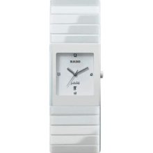 Rado Ceramica White Diamond Dial Ceramic Ladies Watch R21711702 ...