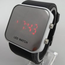 Rare Black Red Led Mens Ladys Digital Date Watch