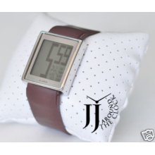 Rare Philippe Starck Brown Digital Watch Ph1082 Box