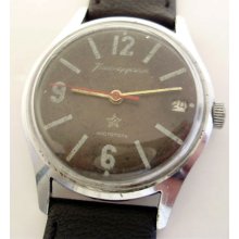 Rare Russian Ussr Watch Wostok Komandirskie Chistopol 349