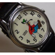 Rare Seiko Goofy Backwards Running Silver Unique Dial Watch