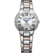 Raymond Weil Jasmine Silver Dial Rose Gold Stainless Steel Ladies Watch 2935-S5S-00659