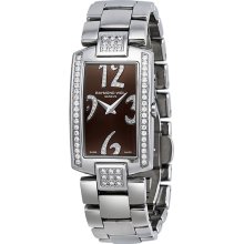 Raymond Weil Shine Diamond Bronze Dial Steel with Black Strap Ladies Watch 1800-ST2-05783