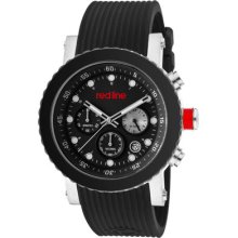 Red Line Watch 18102-01 Men's Compressor Chronograph Black Dial Black Ceramic