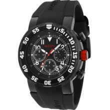 Red Line Watch 50027vd-bb-01w Men's Rpm Chronograph Black Dial Black Ip Case