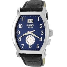 Roberto Bianci 1860Lea Bl Blk Men'S 1860Lea Bl Blk Eleganza Men'S Two-Time Zone Date Watch