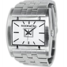 Rockwell Mens Apostle Analog Stainless Watch - Silver Bracelet - White Dial - AP108