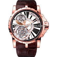Roger Dubuis Excalibur Pink Gold Flying Tourbillon Watch