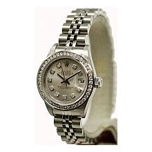 Rolex Ladies Datejust Jubilee Bracelet/Steel/Silver Diamond - Preowned