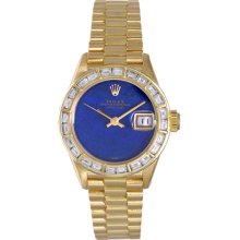 Rolex Ladies President 18k Yellow Gold Watch with Diamonds 69178