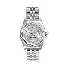 Rolex Lady Datejust Stainless Steel/White Gold Unworn Silver Diamond Dial
