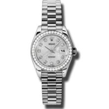 Rolex Lady Platinum Diamond President 179136 sjdp