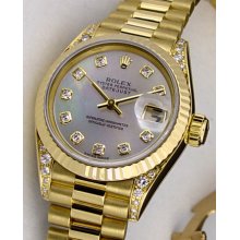 Rolex Lady President Crown Collection Mother-of-Pearl Diamond 79238 WatchChest