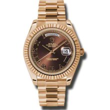 Rolex Oyster Perpetual 41mm Day-Date II President 218235 BKRP men's watch