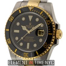 Rolex Submariner Ceramic 2Tone Black Diamond Dial