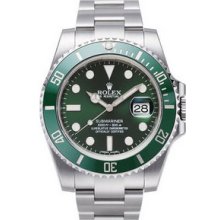 Rolex Submariner Green Bezel Limited Edition Mens Diving Watch 116610LV