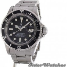 Rolex Submariner Mens Steel Ref 1680 Automatic Black Watch Year 1978 Offer Now