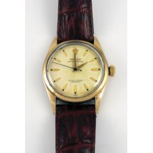 Rolex Vintage Oyster Perpetual Gold Plated Watch 6634