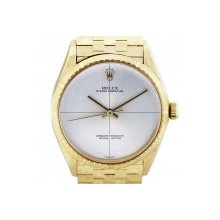 Rolex Zephyr18K Yellow Gold Masonic Engraved Mens Watch