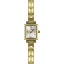 Rotary Ladies Gold Tone Dress Bracelet LB02871/09 Watch
