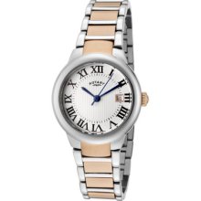 Rotary Women's Savanna Silver Dial Two Tone Stainless Steel