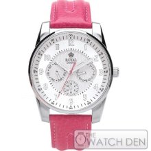 Royal London - Ladies Pink Leather 'the Imaginative' Watch - 21083-03