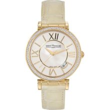Saint Honore Women's 766012 3YRT Opera Gold PVD Mother-Of-Pearl D ...