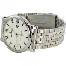 Sam Cafasso WAT-0710M-WHT Sam Cafasso Men Watch in White Dial Stainless Steel Bracelet