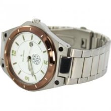 Sam Cafasso WAT-0753M-BNWHT Sam Cafasso Men Watch in White Dial Stainless Steel Bracelet