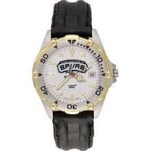 San Antonio Spurs NBA All Star Mens Leather Strap Watch ...