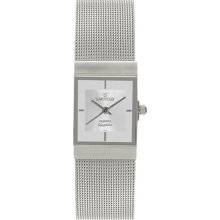 Sartego SVS175 Stainless Steel Dress Silver Dial Mesh Band
