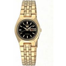 Seiko 5 Ladies Automatic Gold Tone Self Winding Watch