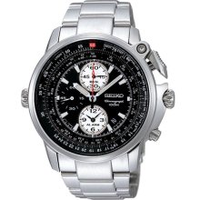 Seiko Chronograph Flight Master SNAB67P1 SNAB67P SNAB67 Alarm Men's Watch