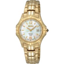 Seiko Coutura wrist watches: Coutura Gold-Tone Steel sxdc94