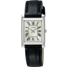 Seiko Ladies Black Leather Strap SUJG23P1 Watch