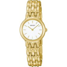 Seiko Ladies Gold Tone Dress Watch SFX796