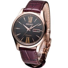 Seiko Presage Mechanical Automatic Watch Brown Rose Gold Srp384j1 Made In Japan