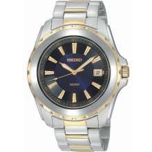 Seiko Sport wrist watches: Sport 2-Tone Steel Blue Dial sgee72