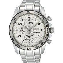 Seiko Sportura Alarm Chronograph Mens Watch SNAE59