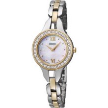 Seiko Sujg66 Women's Dress Stainless Steel Band Mother Of Pearl Dial Watch