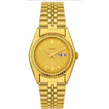 Seiko SWZ058 Women's Dress Yellow Gold Plated Quartz Watch